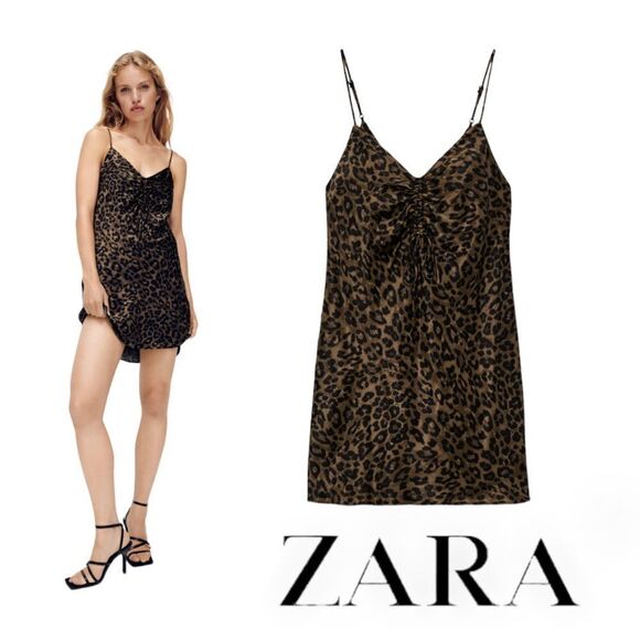 Zara Dresses & Skirts - ZARA | ANIMAL PRINT MINI DRESS
